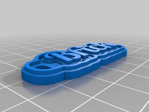 tijolo de chaveiro sinais logotipos personalizado 3d print model - Mito3D