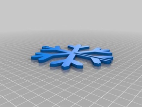 fiocco di neve ornamento art natale 3d print model - Mito3D