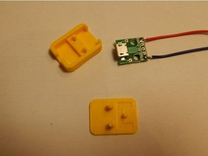 halter für micro-usb - Elektronik tonuino 3d print model - Mito3D