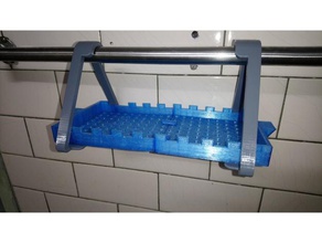 plate support towel holder bathroom 3d print model - Mito3D