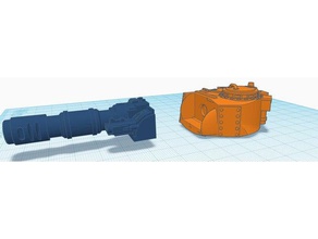 leman russ matilda turret40k mod models gun turret tank warhammer40k warhammer 40k wh40k 3d print model - Mito3D