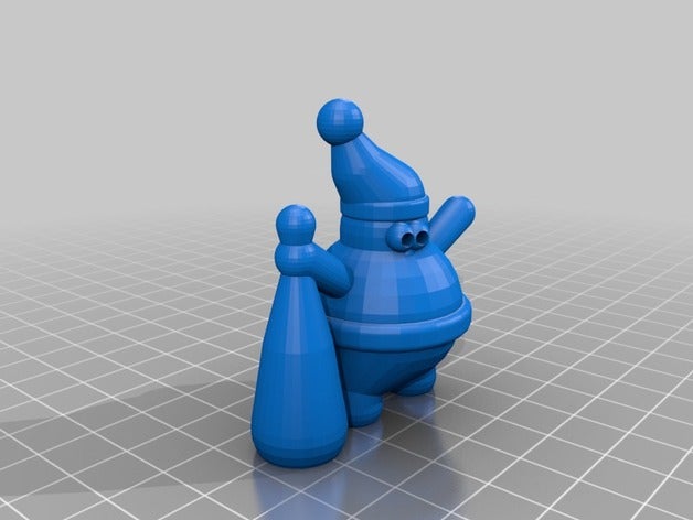 mein besonders angefertigt santa claus random auch Skulpturen 3D print model - Mito3D
