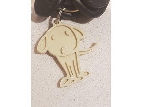 labrador key chain keychains dog 3d print model - Mito3D