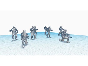 snowtrooper battle poses pack 1 props hoth boardgame esb miniatures star wars 3d print model - Mito3D