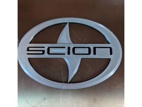 scion emblem automotive 3d print model - Mito3D