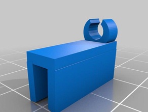 97 jeep rear window washer tube holder 3d print model - Mito3D