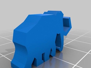 Säbelzahn-Mammut-Figur Spiele 3d print model - Mito3D