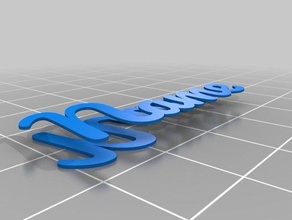 doppelseitig Schlüsselanhänger john-text angepasst 3d print model - Mito3D
