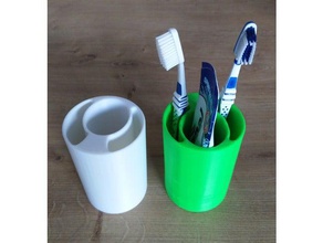 tooth cup cold days bathroom 3d print model - Mito3D