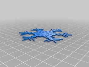 snowflake 11 interactive art customized 3d print model - Mito3D