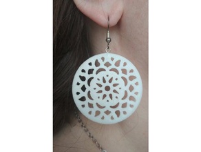 ornamental earrings jewelry 3d print model - Mito3D