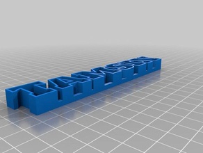 tamsin text sculptures customized 3d print model - Mito3D