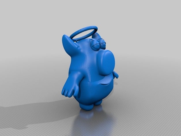 cochon ange 3d les imprimantes 3D print model - Mito3D