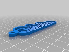 mi tecla personalizada de la cadena tu nombre salvatore llaveros 3d print model - Mito3D