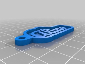 mi tecla personalizada de la cadena su personal nombre alina llaveros 3d print model - Mito3D