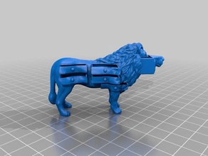 leone boxgrosse schachtelkatze contenitori 3d print model - Mito3D