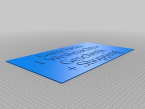 gutschein Kunst tools angepasst 3d print model - Mito3D