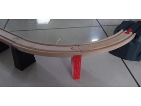 bois rail de support la construction jouets 3d print model - Mito3D