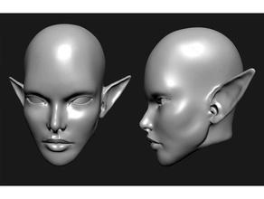 fen 3d impressão articulada bjd boneca cabeça 3d print model - Mito3D