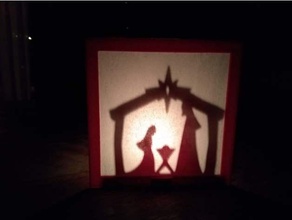 Weihnachts-Lichter Schatten Dekor Kerze Weihnachts-Dekoration Tee-Licht-Kerze xmas Weihnachten Dekorationen 3d print model - Mito3D