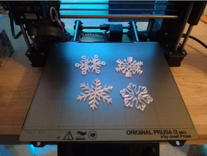 snowflakes 3d printing 3d print model - Mito3D