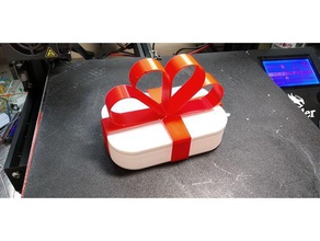 mi personalizados personalizado caja de regalo la cinta modo florero contenedores 3d print model - Mito3D
