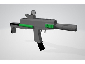 workingsmg mw ver06 airsoft gun 3d printing 3d print model - Mito3D