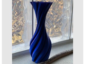 gyrus vase Skulpturen Kunst Edel Blumen-vase Blumen-Vasen nsfw spiral spiral-vase-Modus drucken twisted 3d print model - Mito3D