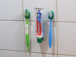 toothpaste support soporte pasta dientes bathroom 3d print model - Mito3D