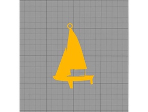 llavero Su çulluğu Anahtarlık llaves yelken yelkenli vela velero 3d print model - Mito3D