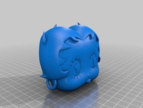 betty boop tête 3d l'impression 3d print model - Mito3D