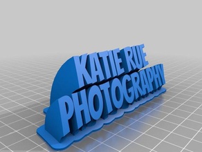 katie rue fotografia office personalizzato 3d print model - Mito3D