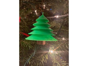 simple christmas tree ornament 3d printing 3d print model - Mito3D