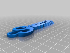 llavero simancas2 organización personalizado 3d print model - Mito3D