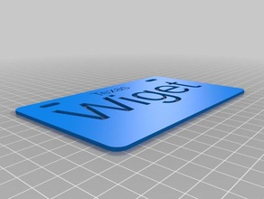 wiget licença esporte ao ar livre personalizado 3d print model - Mito3D