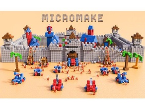 micromake kids modular robotic open sourceparts mechanical toys 3d print model - Mito3D