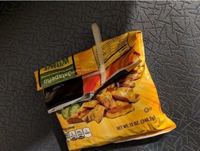 chip clip materiale minimo cucina pranzo borse borsa morsetto spuntini snack 3d print model - Mito3D