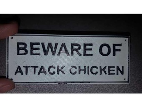 beware attack chicken signs logos bird conure