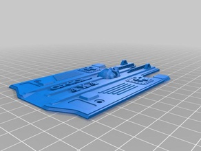 axial scx10 rear chassis rail cover rc vehicles 3d print model - Mito3D