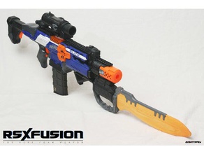 nerf modulus barrel silencer extra kit long version toy game accessories 3d print model - Mito3D
