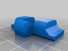simples robô tanque caterpillar pista modelo robôs 3d print model - Mito3D