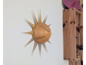 am sunrise kinetic art clock 3d print model - Mito3D