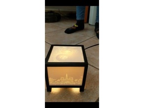 lithophane scatola di illuminazione arredamento creality ender 3 box 3d print model - Mito3D