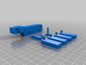 simple peg dog toy toys games push fit snapfit 3d print model - Mito3D