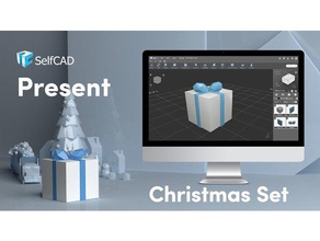 düşük poli hediye kutusu 3d baskı tasarım tasarımı model modelleme Noel hediyesi kartı selfcad depolama Sevgililer Günü hediyeleri 3d print model - Mito3D