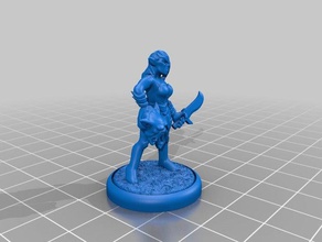 brutal elf rogue games 3d print model - Mito3D