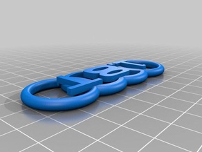 audi 18t keychain 3d printing 3d print model - Mito3D