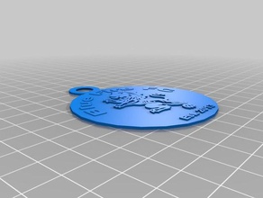 feu bleu fc crest des signes logos 3d print model - Mito3D