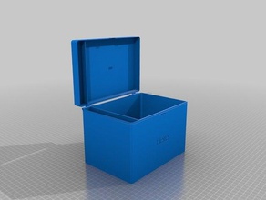 my customized hinged box 1xn v2 organization 3d print model - Mito3D