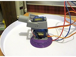 lazer silah desteğini remix mekanik oyuncaklar arduino servo mount 3d print model - Mito3D